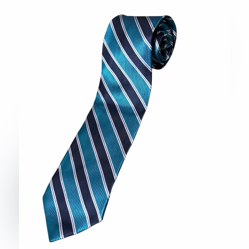 Brooks Brothers Silk Tie Blue Navy Striped Diagonal Men’s Classic NWT